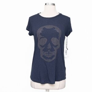 Zadig & Voltaire - Skull Cotton & Modal T-shirt - Navy